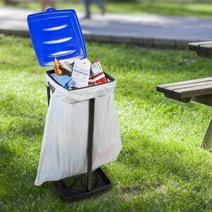 NEW  Portable Trash Bag Holder-Collapsible Trashcan for Garbage-Indoor/Outdoor